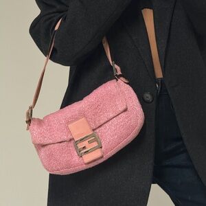 SOLD — Fendi Beaded Knit Baguette